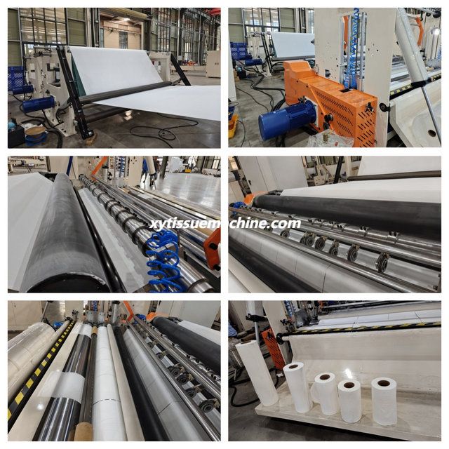 machine de refendage de rembobinage de rouleaux g&eacute;ants