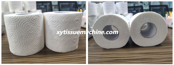 rouleau de papier toilette fini