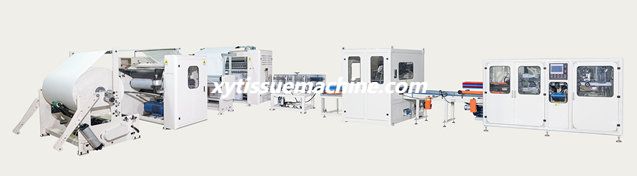 Ligne de production de machine de fabrication de papier pour essuie-mains pliable en N enti&egrave;rement automatique de grande capacit&eacute; (4)