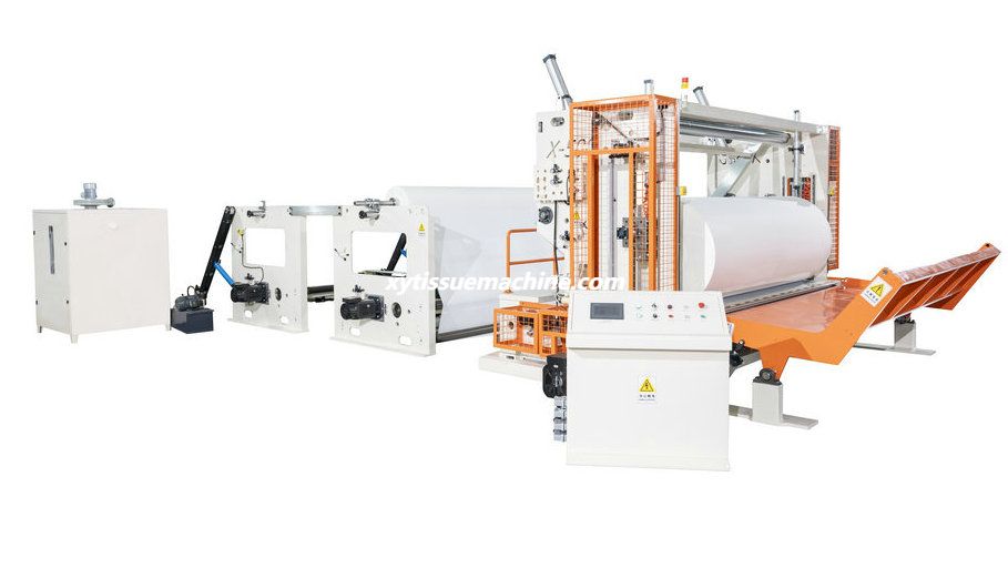 XY-XX-A Machine de refendage de rouleau g&eacute;ant de parent de tissu de serviette automatique &agrave; grande vitesse1