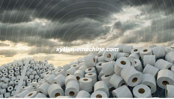 grande utilisation du rouleau de papier toilette